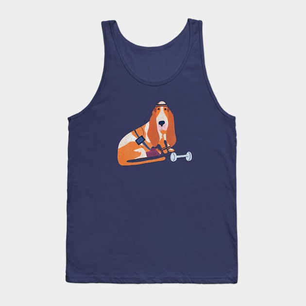 Bassett Dog WorkOut Tank Top by Kathy Osborne Studio